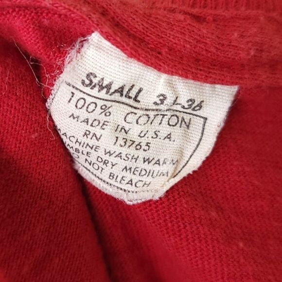 Downhill Skiing T Shirt Vintage 70s 1977 Ski Resort Made In USA Mens Size Small - Picture 6 of 7